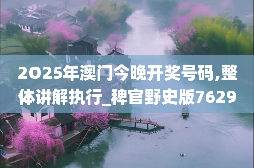 2O25年澳门今晚开奖号码,整体讲解执行_稗官野史版7629