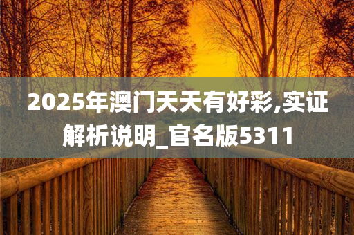 2025年澳门天天有好彩,实证解析说明_官名版5311