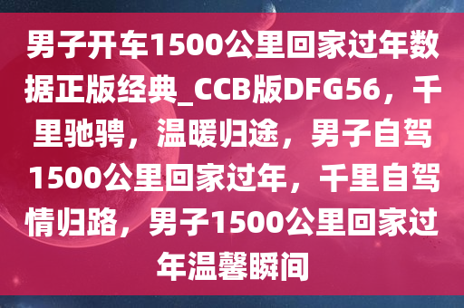 男子开车1500公里回家过年数据正版经典_CCB版DFG56，千里驰骋，温暖归途，男子自驾1500公里回家过年，千里自驾情归路，男子1500公里回家过年温馨瞬间