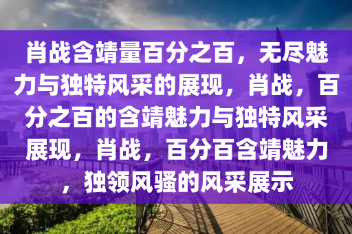 肖战含靖量百分之百，无尽魅力与独特风采的展现，肖战，百分之百的含靖魅力与独特风采展现，肖战，百分百含靖魅力，独领风骚的风采展示