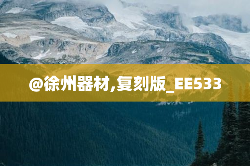 @徐州器材,复刻版_EE533