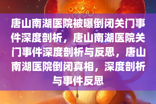 唐山南湖医院被曝倒闭关门事件深度剖析，唐山南湖医院关门事件深度剖析与反思，唐山南湖医院倒闭真相，深度剖析与事件反思
