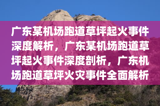 广东某机场跑道草坪起火事件深度解析，广东某机场跑道草坪起火事件深度剖析，广东机场跑道草坪火灾事件全面解析