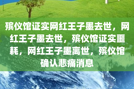 殡仪馆证实网红王子墨去世，网红王子墨去世，殡仪馆证实噩耗，网红王子墨离世，殡仪馆确认悲痛消息