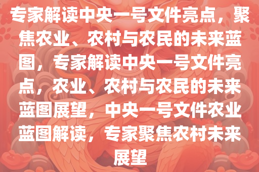 专家解读中央一号文件亮点，聚焦农业、农村与农民的未来蓝图，专家解读中央一号文件亮点，农业、农村与农民的未来蓝图展望，中央一号文件农业蓝图解读，专家聚焦农村未来展望