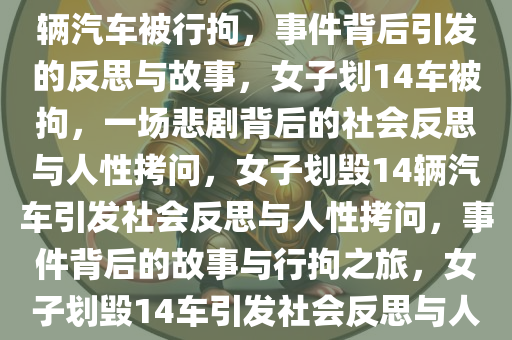 女子划14辆汽车被行拘——背后的故事与反思，女子划毁14辆汽车被行拘，事件背后引发的反思与故事，女子划14车被拘，一场悲剧背后的社会反思与人性拷问，女子划毁14辆汽车引发社会反思与人性拷问，事件背后的故事与行拘之旅，女子划毁14车引发社会反思与人性拷问，事件背后的故事与行拘之旅