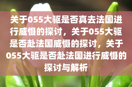 关于055大驱是否真去法国进行威慑的探讨，关于055大驱是否赴法国威慑的探讨，关于055大驱是否赴法国进行威慑的探讨与解析