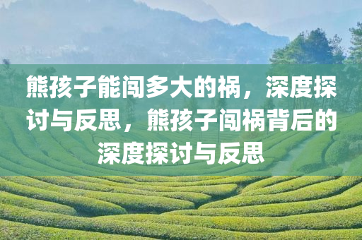 熊孩子能闯多大的祸，深度探讨与反思，熊孩子闯祸背后的深度探讨与反思