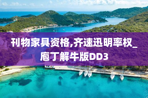 刊物家具资格,齐速迅明率权_庖丁解牛版DD3