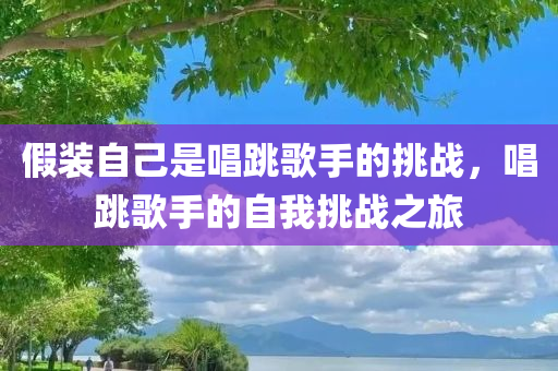 假装自己是唱跳歌手的挑战，唱跳歌手的自我挑战之旅