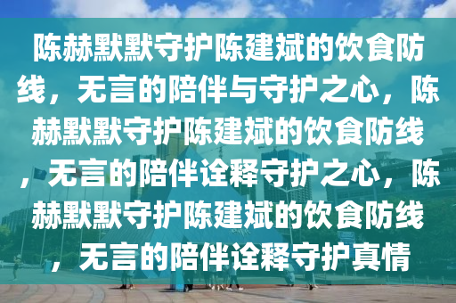 陈赫默默守护陈建斌的饮食防线，无言的陪伴与守护之心，陈赫默默守护陈建斌的饮食防线，无言的陪伴诠释守护之心，陈赫默默守护陈建斌的饮食防线，无言的陪伴诠释守护真情