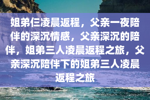 姐弟仨凌晨返程，父亲一夜陪伴的深沉情感，父亲深沉的陪伴，姐弟三人凌晨返程之旅，父亲深沉陪伴下的姐弟三人凌晨返程之旅