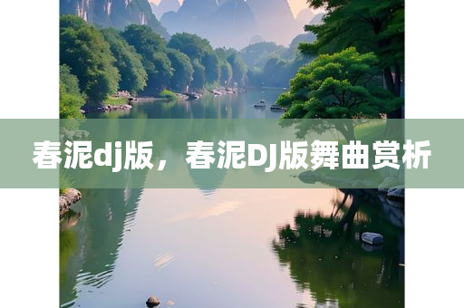 春泥dj版，春泥DJ版舞曲赏析，春泥DJ版舞曲，深度赏析与体验