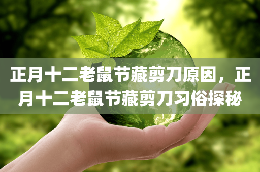 正月十二老鼠节藏剪刀原因，正月十二老鼠节藏剪刀习俗探秘，正月十二老鼠节藏剪刀习俗探秘，剪刀背后的寓意与故事