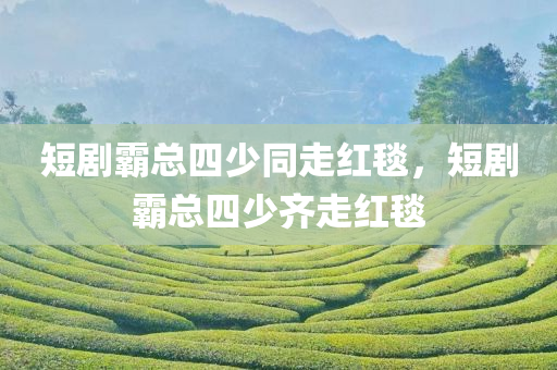 短剧霸总四少同走红毯，短剧霸总四少齐走红毯，短剧霸总四少齐步走红毯