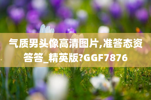 气质男头像高清图片,准答态资答答_精英版?GGF7876