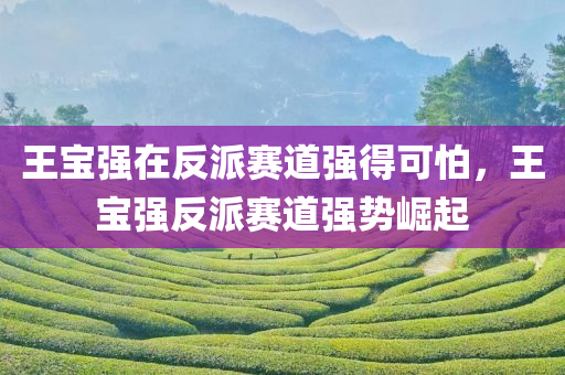 王宝强在反派赛道强得可怕，王宝强反派赛道强势崛起，王宝强反派赛道强势崛起，演技惊人展现惊人魅力