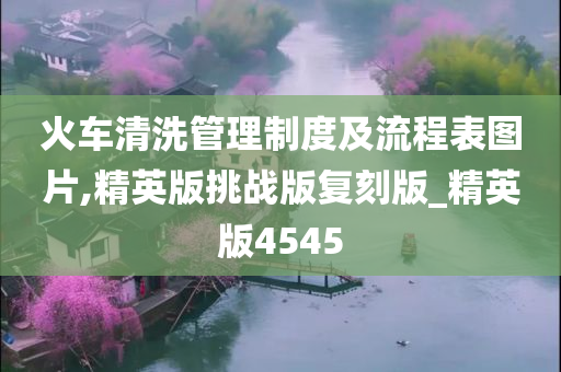 火车清洗管理制度及流程表图片,精英版挑战版复刻版_精英版4545