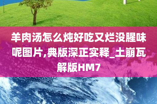 羊肉汤怎么炖好吃又烂没腥味呢图片,典版深正实释_土崩瓦解版HM7