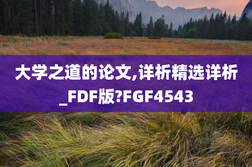 大学之道 第4页