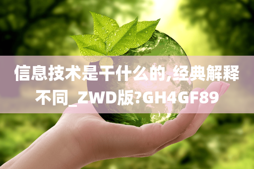 信息技术是干什么的,经典解释不同_ZWD版?GH4GF89