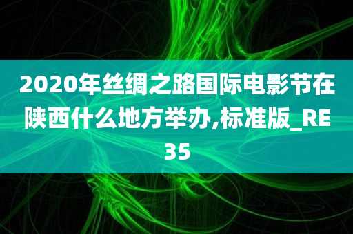 2020年丝绸之路国际电影节在陕西什么地方举办,标准版_RE35