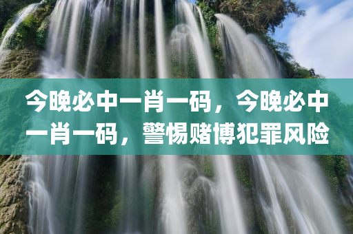 今晚必中一肖一码，今晚必中一肖一码，警惕赌博犯罪风险