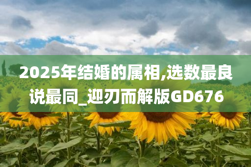 2025年结婚的属相,选数最良说最同_迎刃而解版GD676