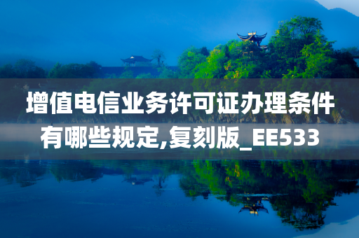 增值电信业务许可证办理条件有哪些规定,复刻版_EE533