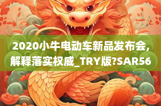 2020小牛电动车新品发布会,解释落实权威_TRY版?SAR56
