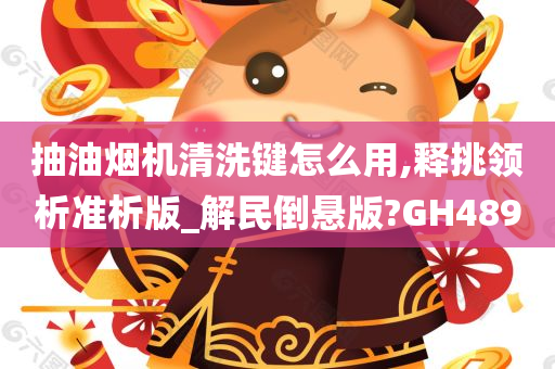 抽油烟机清洗键怎么用,释挑领析准析版_解民倒悬版?GH489