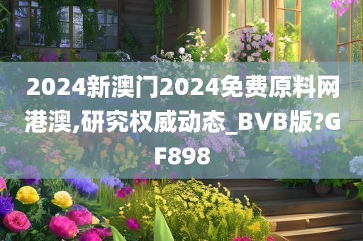 2024新澳门2024免费原料网港澳,研究权威动态_BVB版?GF898