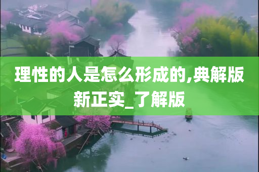 理性的人是怎么形成的,典解版新正实_了解版