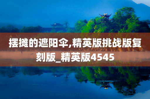 摆摊的遮阳伞,精英版挑战版复刻版_精英版4545