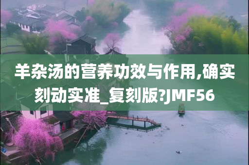 羊杂汤的营养功效与作用,确实刻动实准_复刻版?JMF56