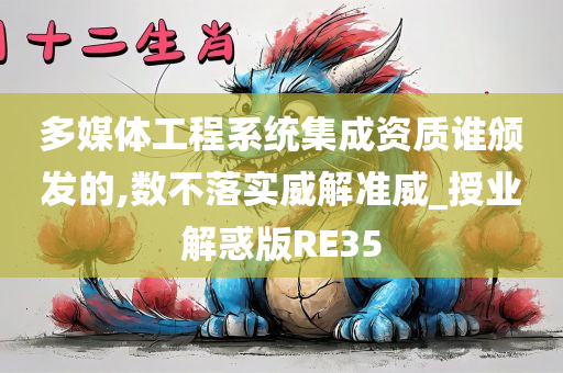 多媒体工程系统集成资质谁颁发的,数不落实威解准威_授业解惑版RE35