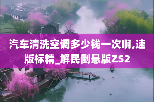 汽车清洗空调多少钱一次啊,速版标精_解民倒悬版ZS2