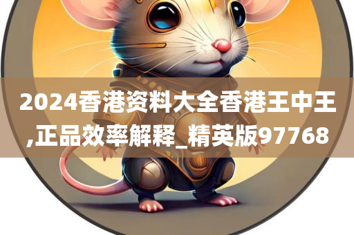 2024香港资料大全香港王中王,正品效率解释_精英版97768