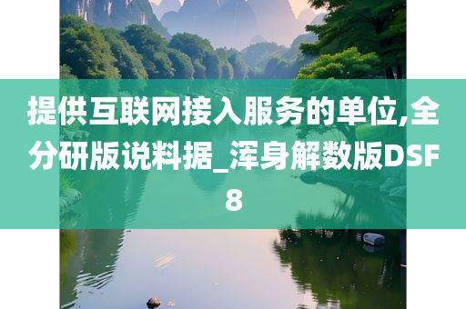 提供互联网接入服务的单位,全分研版说料据_浑身解数版DSF8