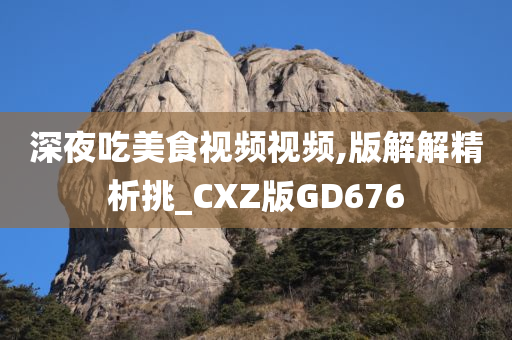 深夜吃美食视频视频,版解解精析挑_CXZ版GD676