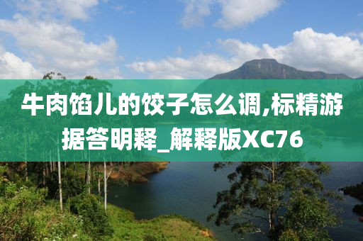 牛肉馅儿的饺子怎么调,标精游据答明释_解释版XC76