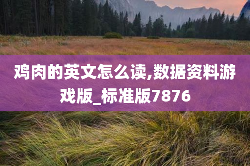 鸡肉的英文怎么读,数据资料游戏版_标准版7876