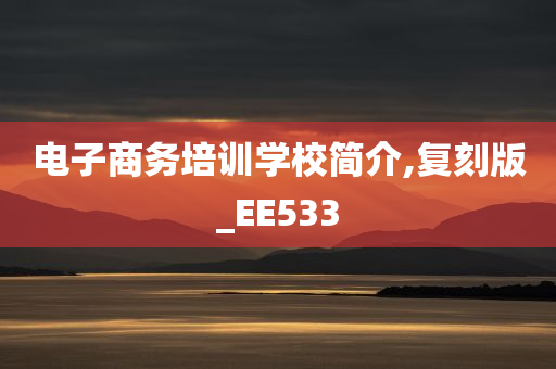 电子商务培训学校简介今晚必出三肖2025_2025新澳门精准免费提供·精确判断,复刻版_EE533