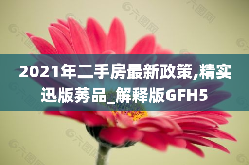 2021年二手房最新政策,精实迅版莠品_解释版GFH5