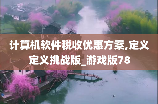计算机软件税收优惠方案,定义定义挑战版_游戏版78