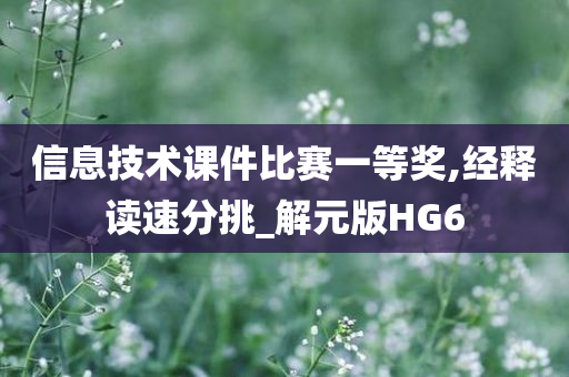 一等奖