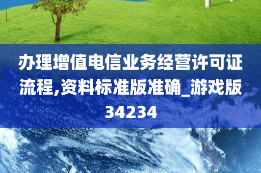 办理增值电信业务经营许可证流程,资料标准版准确_游戏版34234