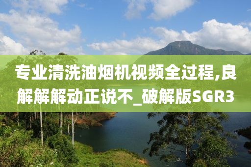 专业清洗油烟机视频全过程,良解解解动正说不_破解版SGR3