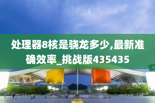 处理器8核是骁龙多少,最新准确效率_挑战版435435