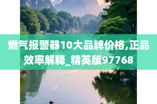 燃气报警器10大品牌价格,正品效率解释_精英版97768